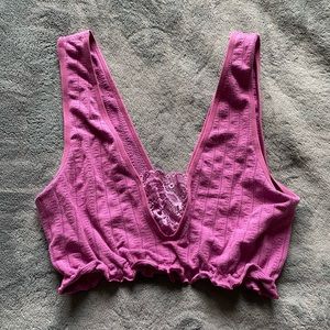 anthropologie lia seamless lace bralette - size S/M